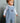 Bobbi Balloon Dungarees Royal Guards Embroidery Dungarees Blue and White Herringbone
